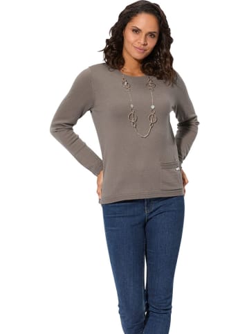 WITT WEIDEN Woll-Pullover in Braun