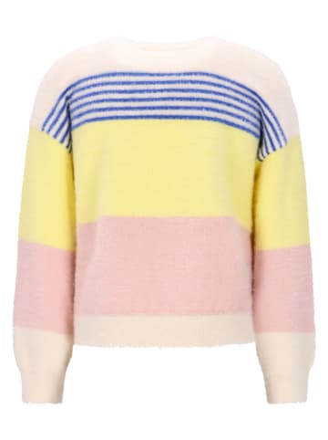 No-No Pullover "Kendra" in Gelb/ Rosé/ Creme
