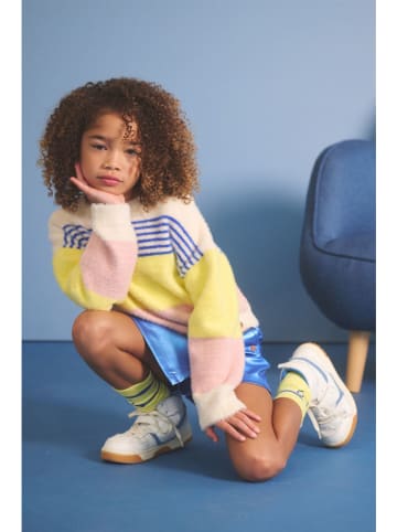 No-No Sweter "Kendra" w kolorze żółto-jasnoróżowo-kremowym