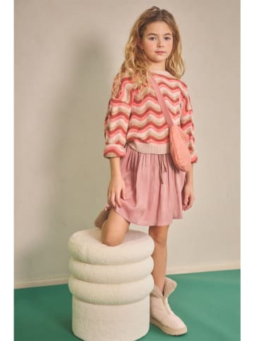 No-No Trui "Kessy" koraalrood/beige