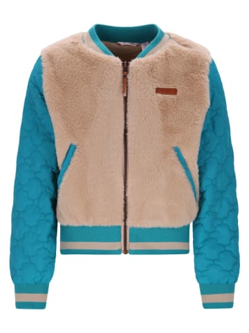 No-No Blouson "Doris" in Beige/ Blau