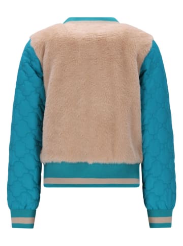 No-No Blouson "Doris" in Beige/ Blau