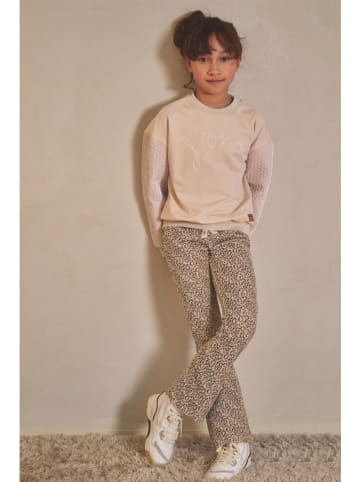No-No Broek "Sady" beige/zwart