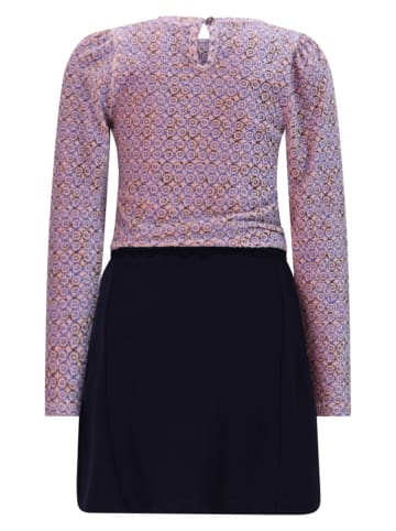 No-No Kleid "Mayal" in Flieder/ Dunkelblau