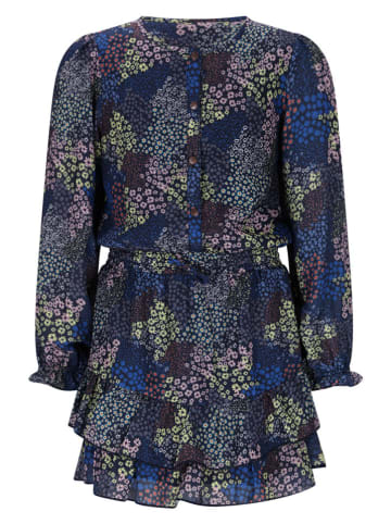 No-No Sukienka "Miggy" w kolorze granatowym ze wzorem