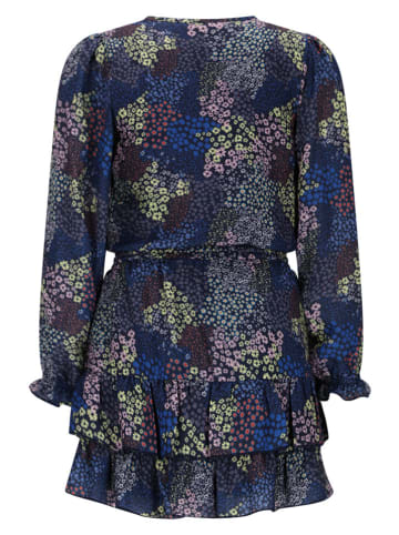 No-No Jurk "Miggy" donkerblauw/meerkleurig