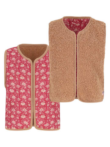 No-No Weste "Katya" in Hellbraun/ Beere