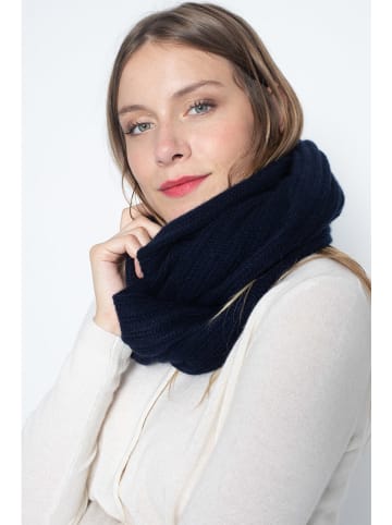 Perfect Cashmere Loop-Schal "Clody" in Dunkelblau - (L)65 x (B)40 cm
