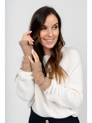 Perfect Cashmere Kasjmieren armstulpen "Jelo" beige