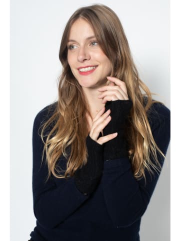 Perfect Cashmere Kaszmirowe mitenki "Jelo" w kolorze czarnym