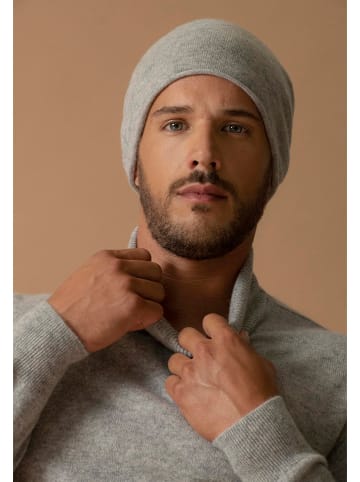 Perfect Cashmere Kaschmir-Mütze "June" in Hellgrau