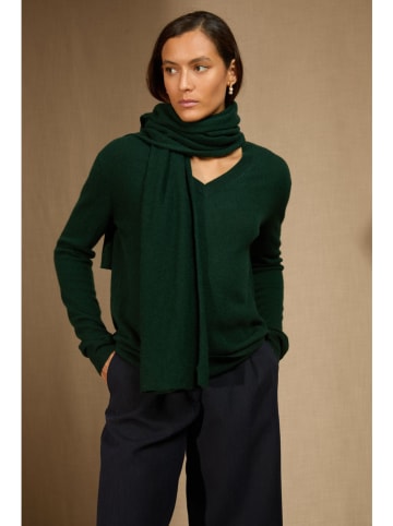 Perfect Cashmere Kasjmieren sjaal "Kelly" groen - (L)200 x (B)30 cm