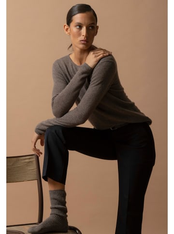 Perfect Cashmere Kasjmieren sokken "Molilou" taupe