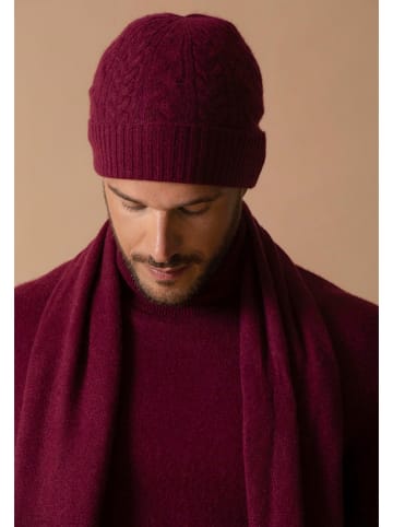 Perfect Cashmere Kasjmieren muts "Popi" bordeaux