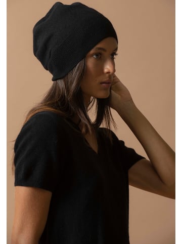 Perfect Cashmere Kaszmirowa czapka "Popi" w kolorze czarnym
