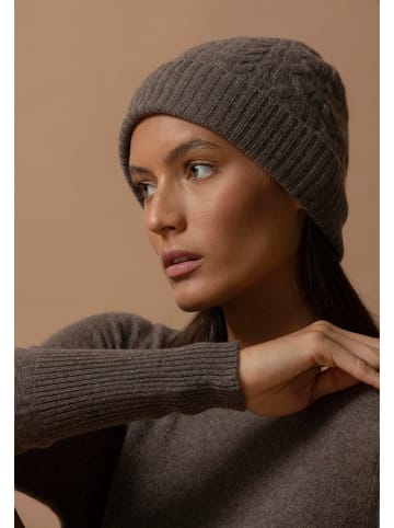 Perfect Cashmere Kasjmieren muts "Popi" taupe