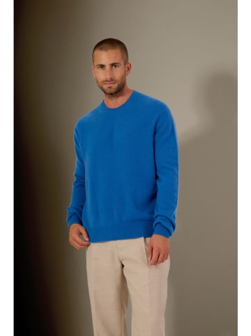 Perfect Cashmere Kaschmir-Pullover "Blake" in Blau