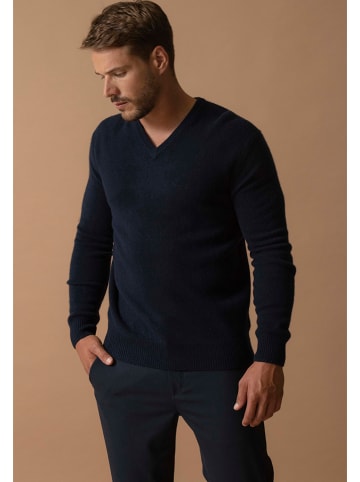 Perfect Cashmere Kaschmir-Pullover "Enzo" in Dunkelblau