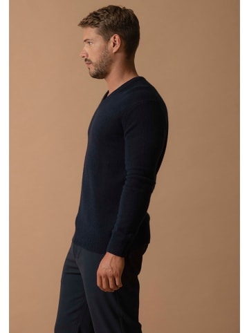 Perfect Cashmere Kaschmir-Pullover "Enzo" in Dunkelblau