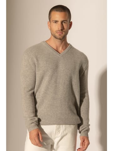 Perfect Cashmere Kaschmir-Pullover "Enzo" in Hellgrau