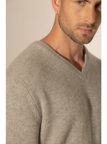 Perfect Cashmere Kaschmir-Pullover "Enzo" in Hellgrau