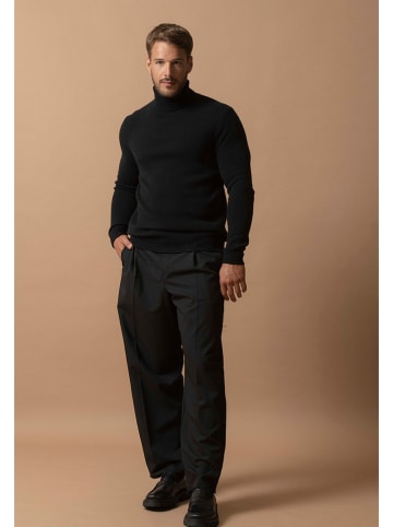 Perfect Cashmere Kaschmir-Rollkragenpullover "Marius" in Schwarz