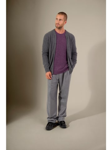 Perfect Cashmere Kaszmirowy kardigan "Polnoon" w kolorze antracytowym