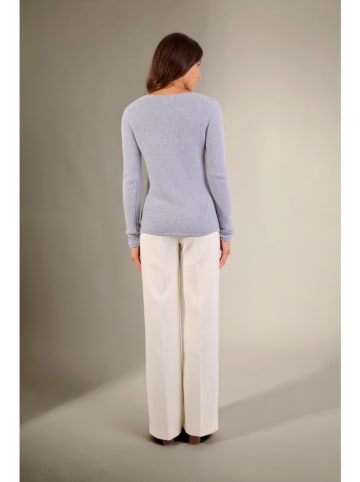 Perfect Cashmere Kaschmir-Pullover "Chelsea" in Hellblau