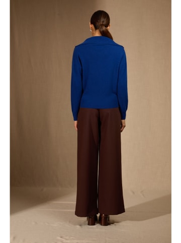 Perfect Cashmere Kaschmir-Pullover "Crimson" in Dunkelblau