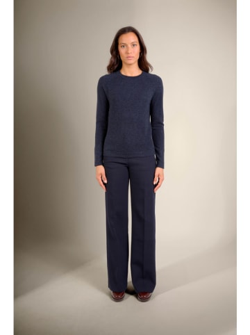 Perfect Cashmere Kaszmirowa koszulka "Ecrin" w kolorze granatowym