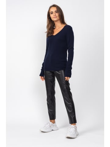 Perfect Cashmere Kaszmirowy sweter "Gaby" w kolorze granatowym