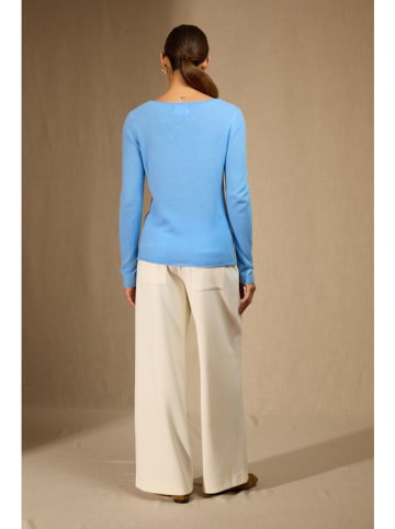 Perfect Cashmere Kaschmir-Pullover "Megan" in Hellblau