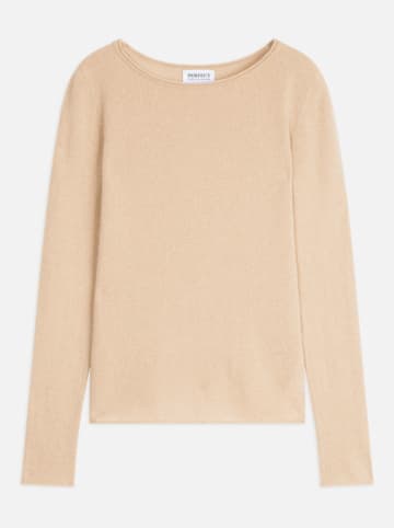 Perfect Cashmere Kaszmirowy sweter "Oprah" w kolorze beżowym