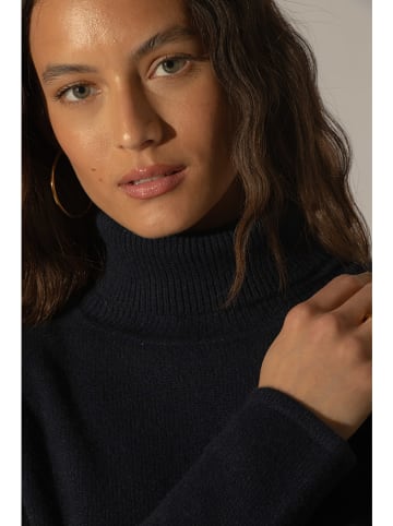 Perfect Cashmere Kaschmir-Rollkragenpullover "Willow" in Dunkelblau
