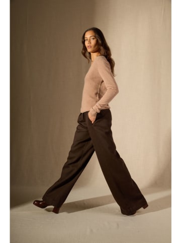 Perfect Cashmere Kaszmirowy sweter "Golipse" w kolorze karmelowym