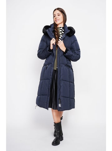 ASSUILI Płaszcz pikowany w kolorze granatowym