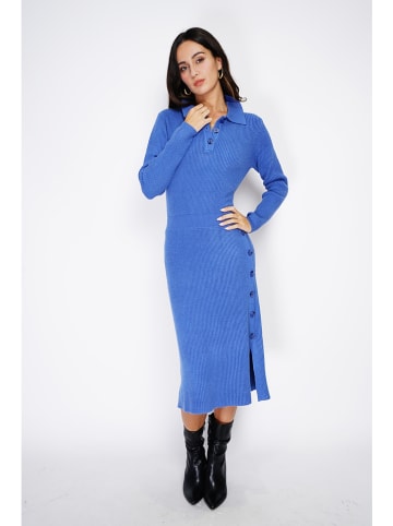 ASSUILI Strickkleid in Blau