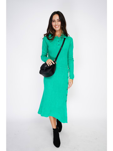 ASSUILI Strickkleid in Grün