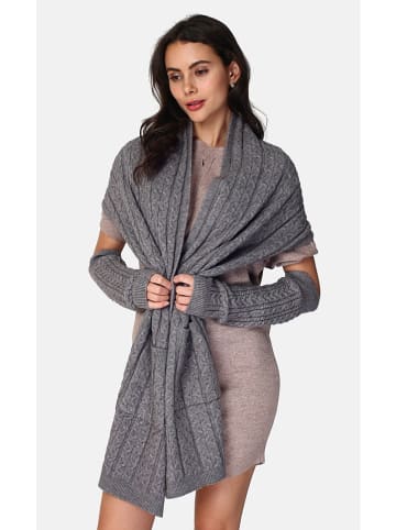 ASSUILI Ocieplacze w kolorze szarym na ręce