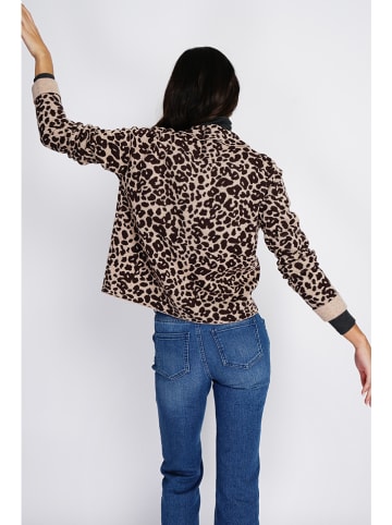 ASSUILI Kaschmir-Cardigan in Beige/ Braun