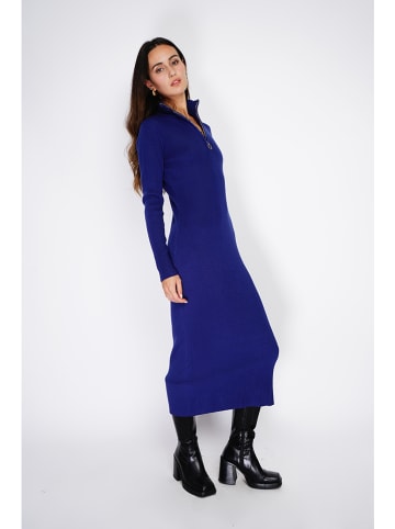 ASSUILI Strickkleid in Dunkelblau