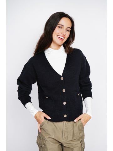 ASSUILI Kaschmir-Cardigan in Schwarz