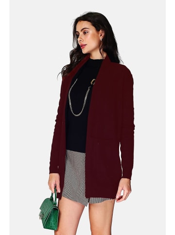 ASSUILI Cardigan in Dunkelrot