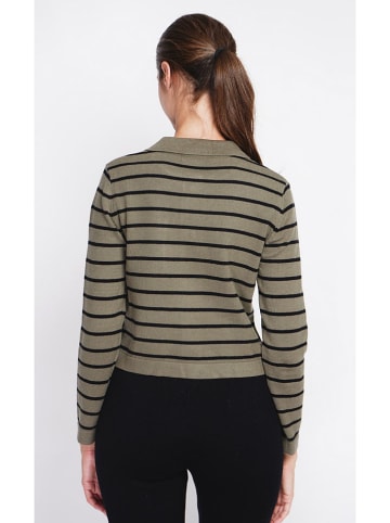 ASSUILI Vest kaki/zwart