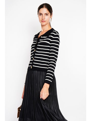 ASSUILI Kardigan w kolorze czarno-białym