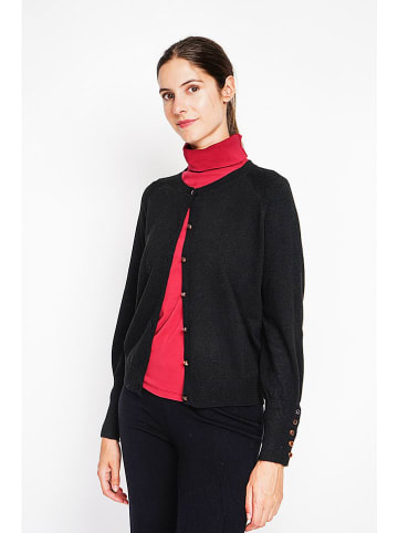 ASSUILI Cardigan in Schwarz