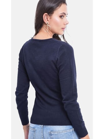 ASSUILI Sweter w kolorze granatowym