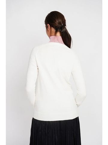 ASSUILI Kardigan w kolorze białym