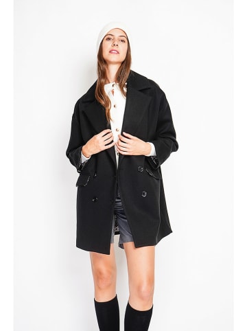 ASSUILI Płaszcz przejściowy w kolorze czarnym