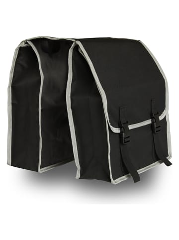 Lifa Living Doppelte Fahrradtasche in Schwarz - 26 l